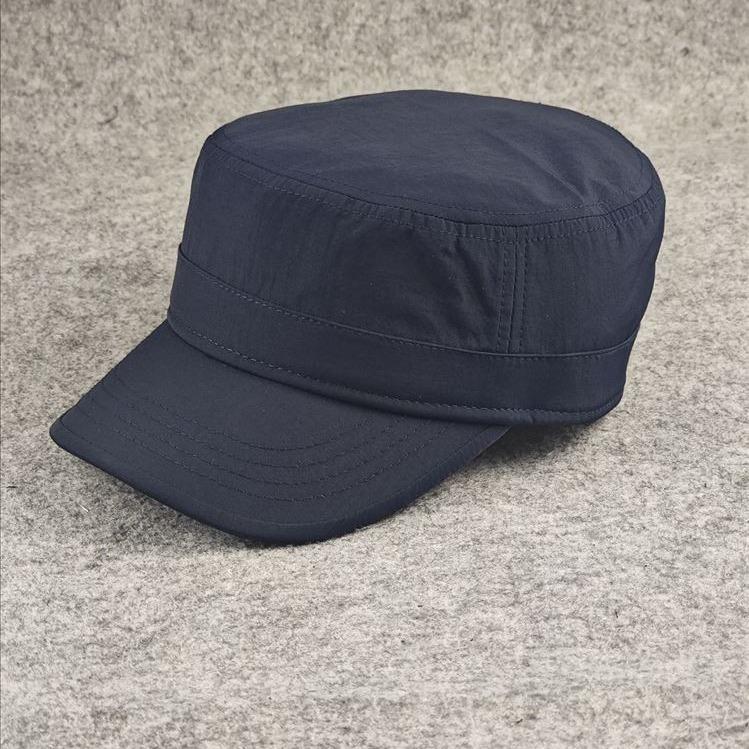 Small Head Circumference Flat Top Hat Solid Color Board Is Stylish Men's Hat Casual Four Seasons Simple European and American Style Small Size Men's