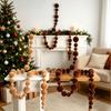 Multicolor Flocking Ball String Mixed Size Christmas Ball String Hanging Decoration  Party Supplies