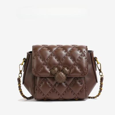 Rhombus Embroidery Thread Retro Trend Fashion Chain Messenger Bag Super Fire Small Square Bag