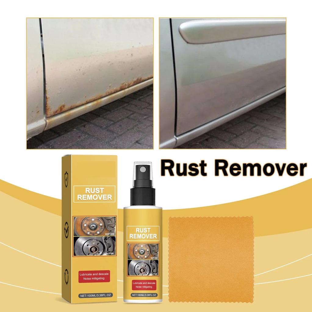 QC19 Derusting Spray Car Rust Removal Spray Rust Preventive Agent Metal Iron Powder Stain Remover Metal Product Maintenance  Age