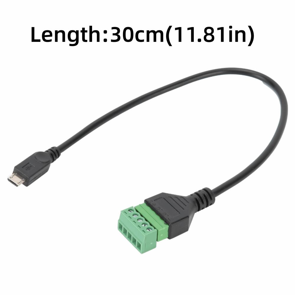 3pcs Solderless Micro USB Adapter Cable Portable USB 5 Pin Connector  for Outdoor Activities