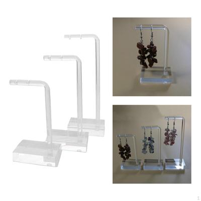 3 teile/satz Ohrringe Ständer Schmuck Organizer Acryl Ohrstecker Halter Aufhänger Display Rack