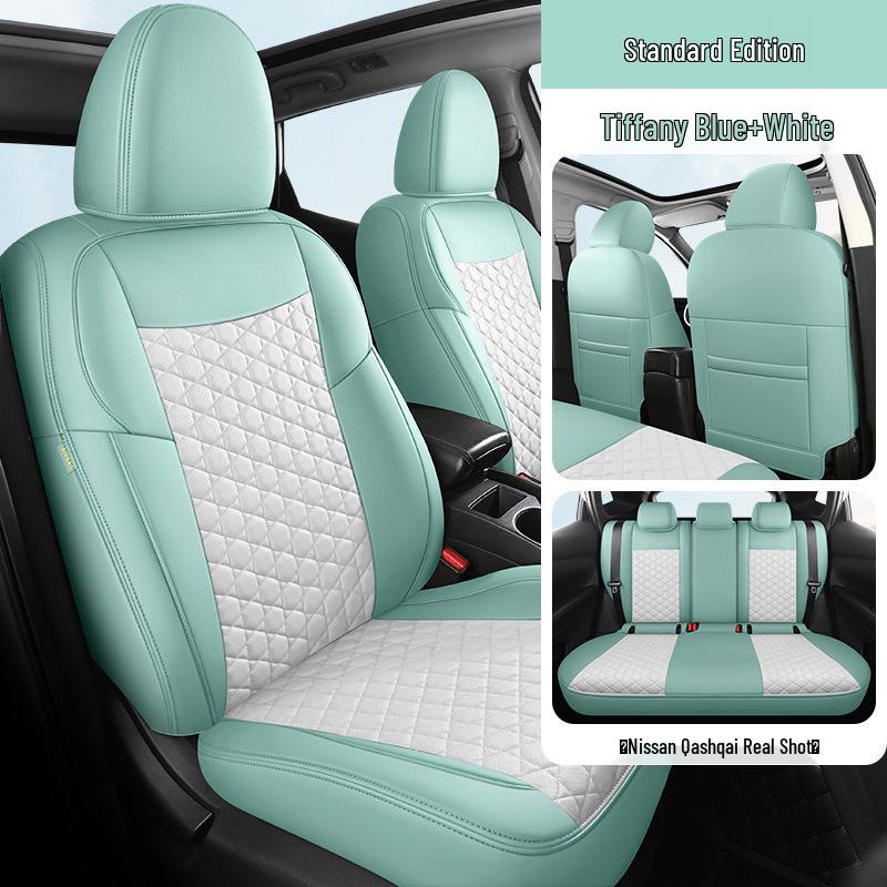 Five-Seat Qashqai Full Leather SUV Cushion: All-Season, Full Surround Seat Cover.