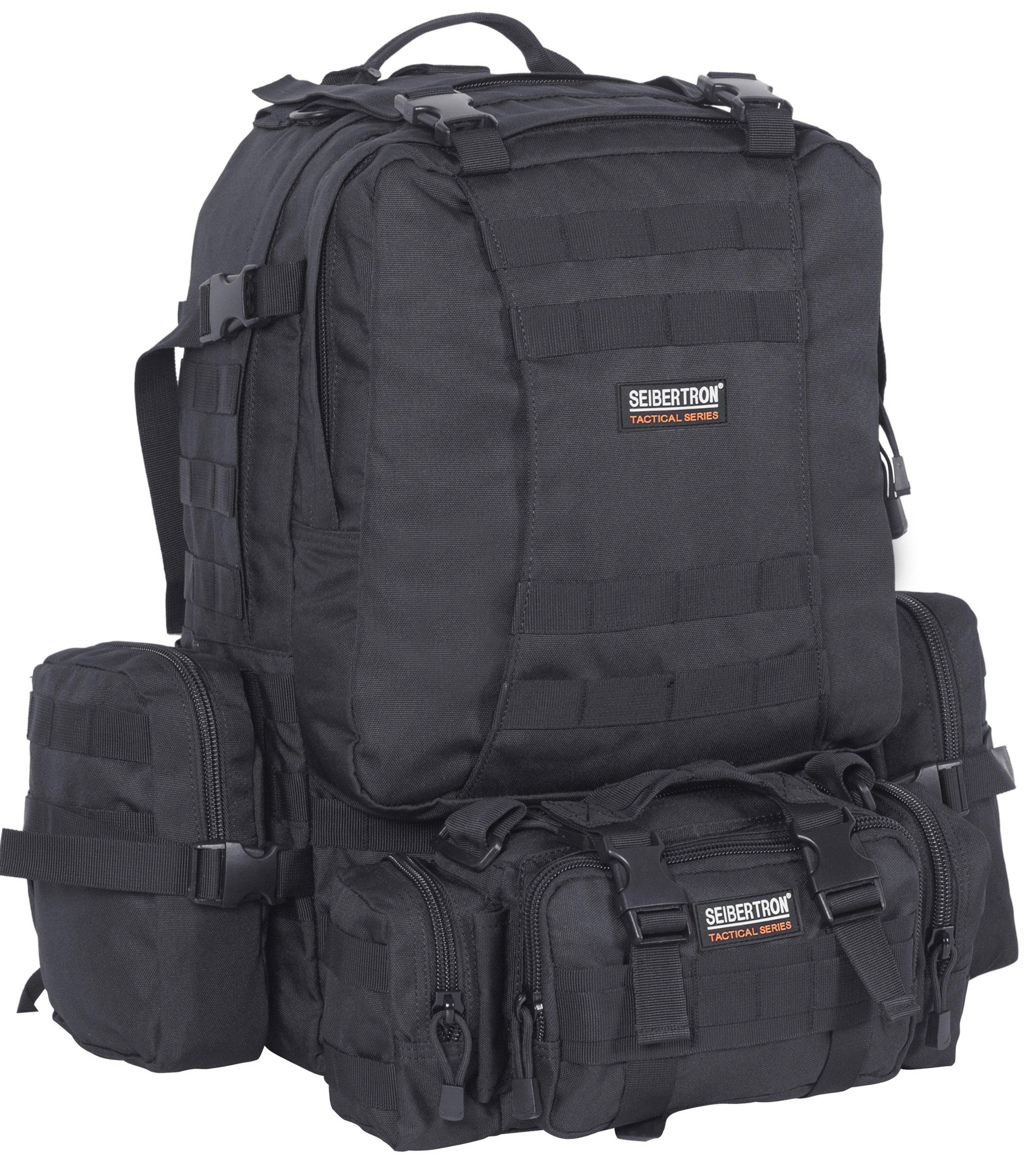 

Cybertron Backpack 3Day Large Capacity Military Molle Compatible Tactical Waterproof Outdoor Daypack Black чорний