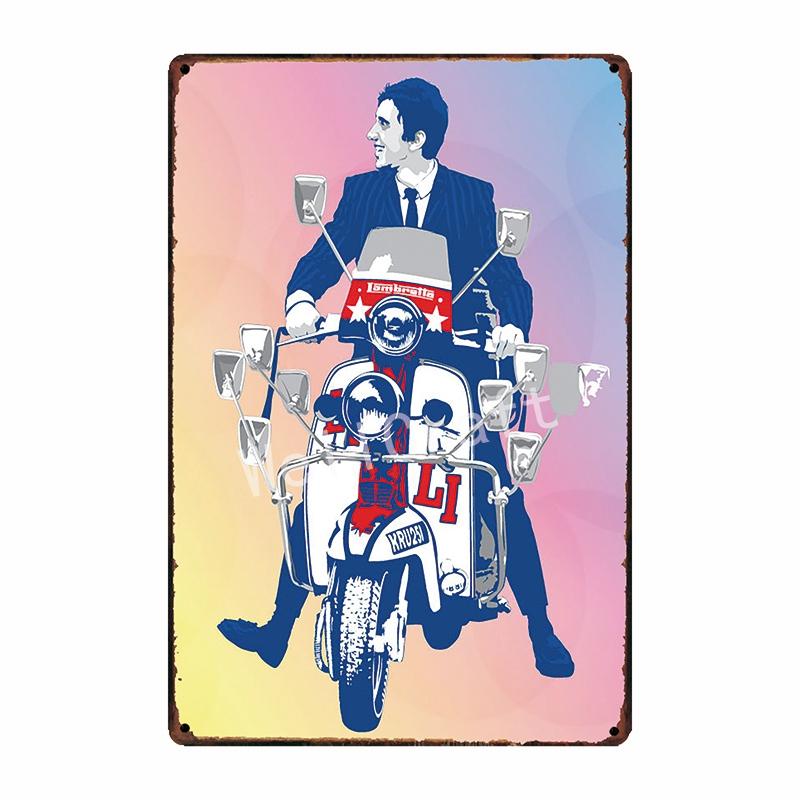 [ WellCraft ] Lambretta Motor Tin Sign Home Wall Plaque Painting Store Decor 20*30 CM FG-204