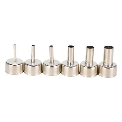 6 Stück Heißluftpistolendüse 858 Heißluftpistole SMD Rework Station Zubehör 3 4 5 8 10 12mm