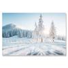 Flower Lake Snow Owl Deer Forest Landscape Winter Wall Art Canvas Painting Nordic Posters And Prints Wall Pictures Home Decor