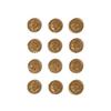 DFsucces Seal Stamp Set of 12 Sealing Wax Stylish 3D Stamp Style Gold Letter Envelope Thank You Invitation Sealing Wax Handmade