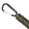 1/4Pcs Outdoor Braided Rope Carabiner Keychain Heavy Duty Metal Portable Lightweight Camping Climbing Snap Hook Clip Hanging Buckle with 7 Strand Cord