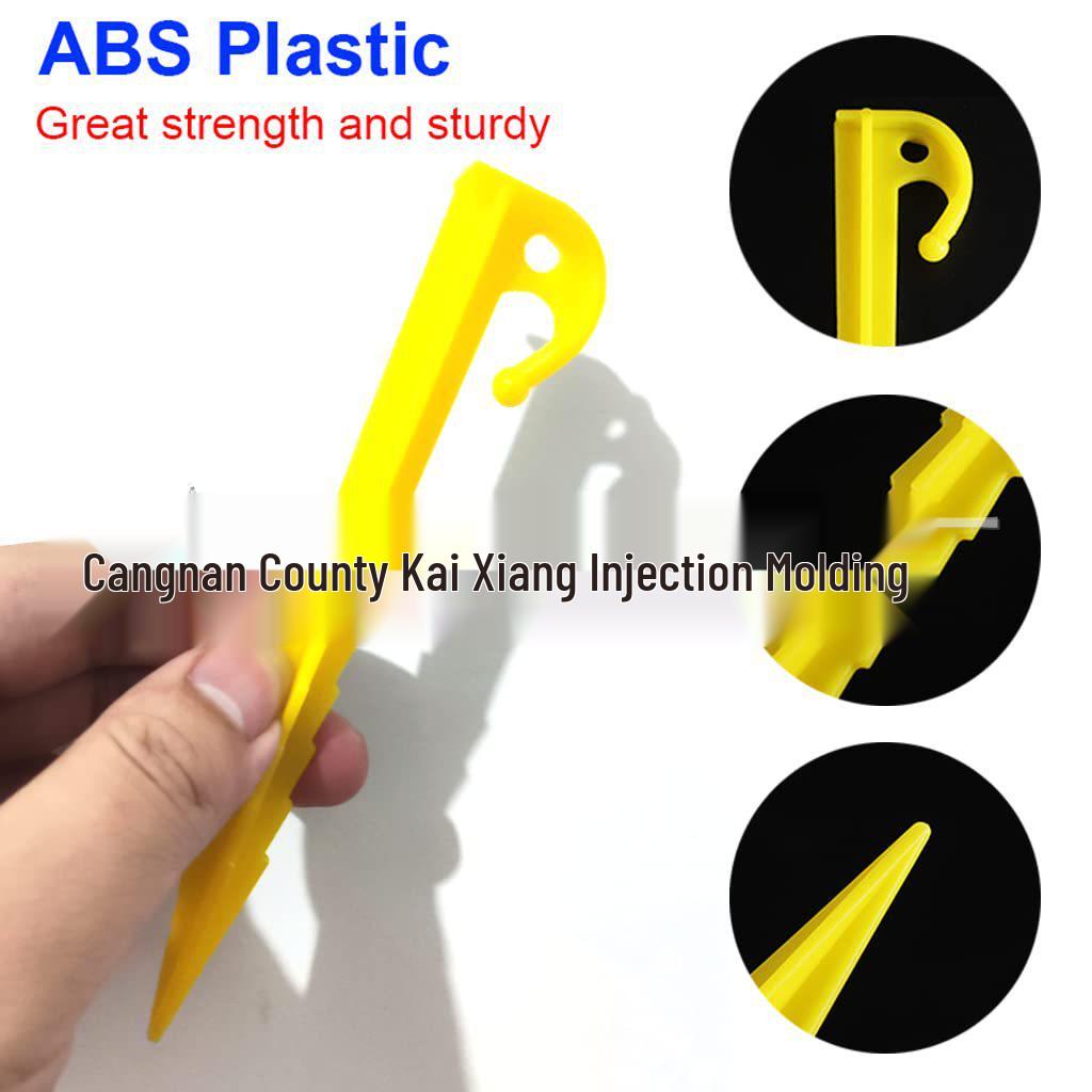 14.5cm Serrated Plastic Tent Pegs - Windproof Fixing Accessories for Tent and Picnic Mat