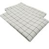Cotton Table Napkin Kitchen Dish Cleaning Cloth Tea Towel Printed Durable Pure Stripe Plaid 2pcs
