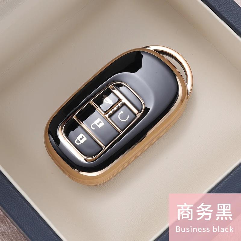 Styling Mouldings New TPU Car Remote Key Case Cover Protect Shell Bag For Honda 2021 2022 Accord Civic Pilot Freed CRV 4 Button