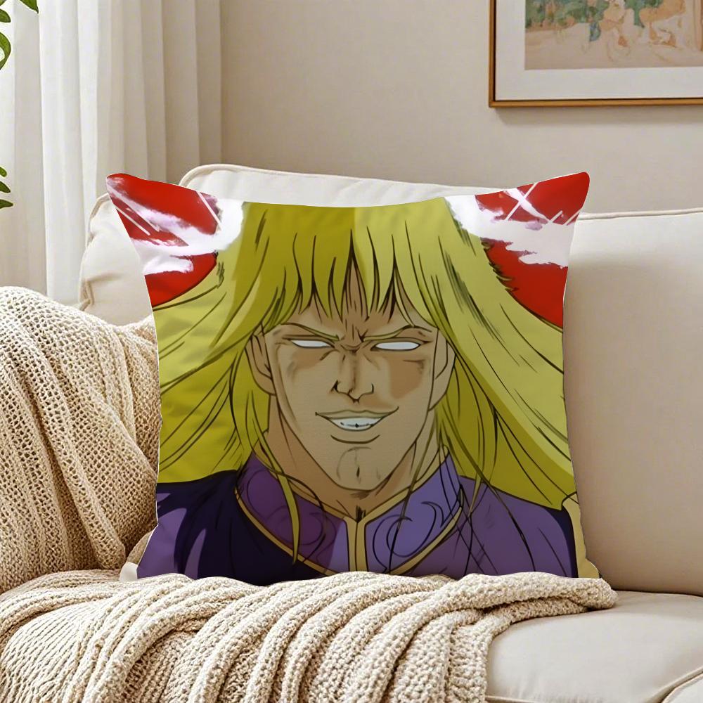 Classic Action Anime HHokuto no Ken Cushion Cover Pillowcase Antidustmite living Room Sofa Decor Cushion Room