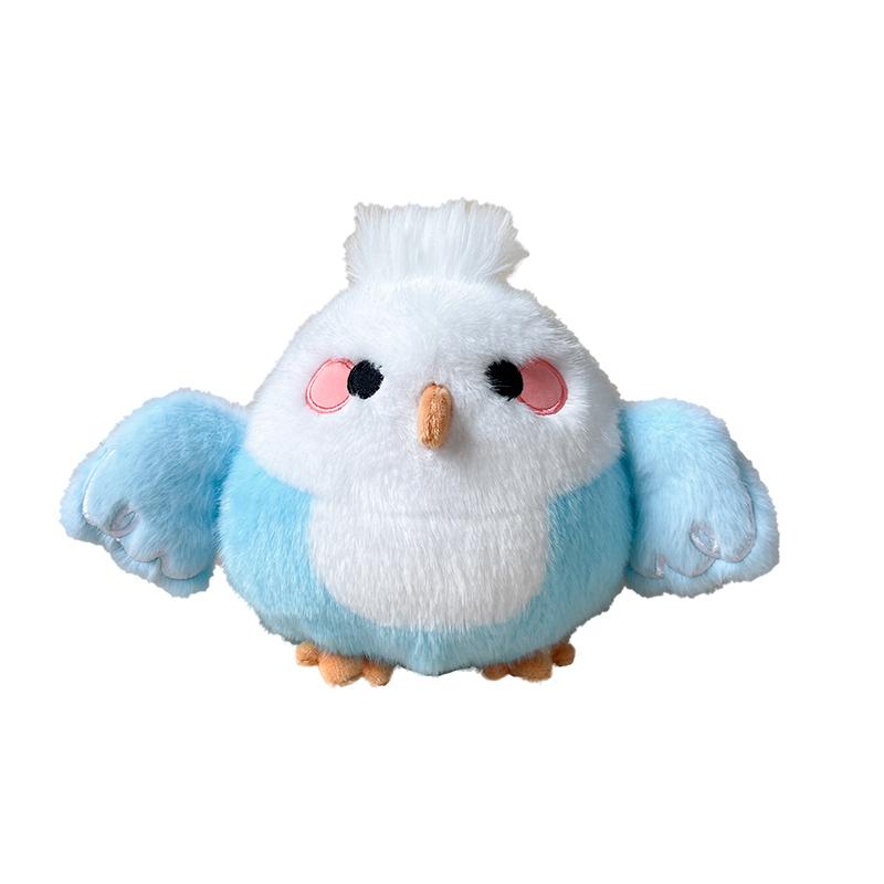 1018cm Flauschige Vogelpuppe Plüschtier Gefüllter Papagei Lila Schwarz Blau Grün Cartoon Tier Plüschtier Heimdeko Geschenk