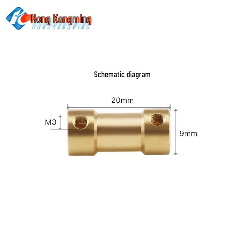 Brass Shaft Coupling Connector for Transmission (2-5mm)