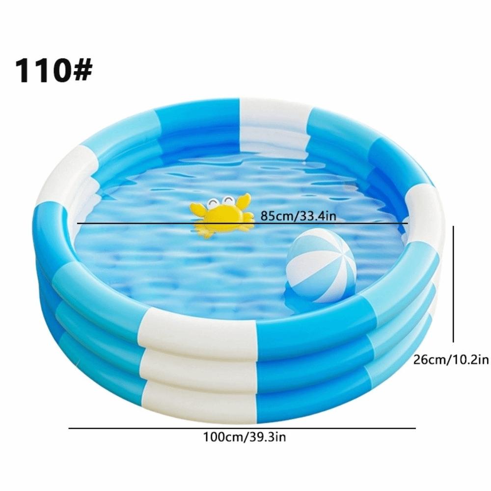 Relaxing Inflatable Pool Round Water Pool Thickened Baby Toddlers Swimming Pool  Indoor Outdoor