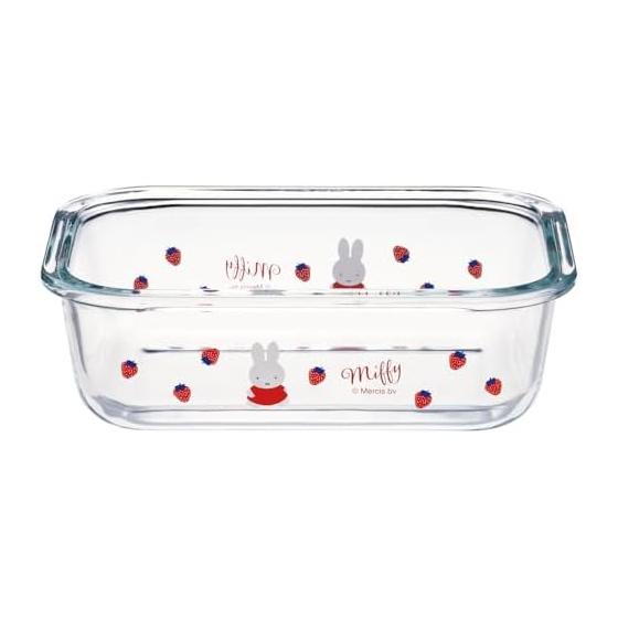 Skater Storage Container 650ml M Heat Resistant Glass Oven Microwave Dishwasher Safe with Lid Valve Miffy GBST7-A