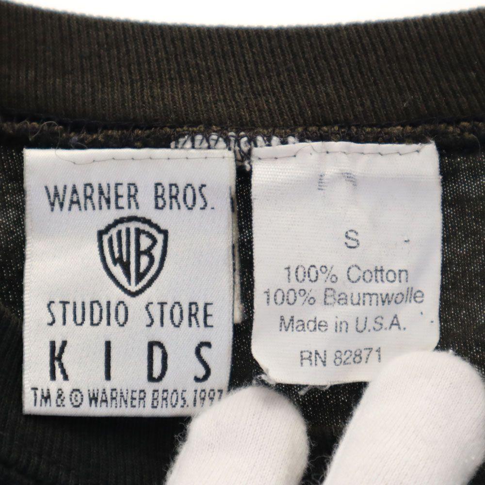 Warner Bros 90s BATMAN Old USA Made Print Short sleeve T-shirt S Kid's Used