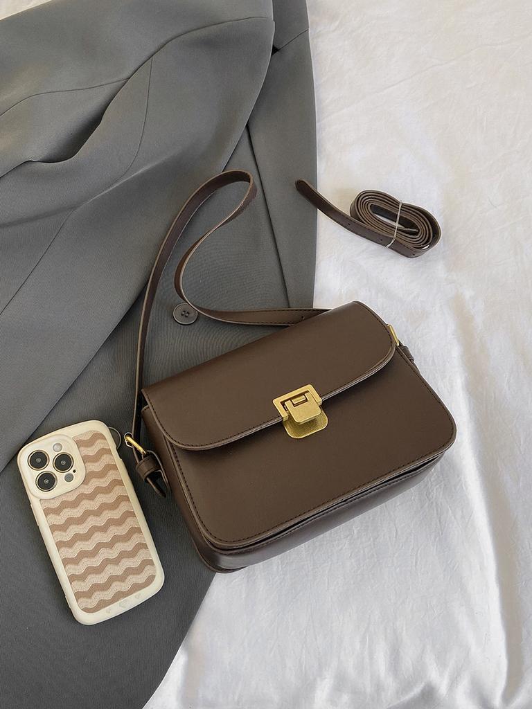 Simple retro exquisite 2025 casual winter new textured commuter portable shoulder crossbody underarm small square bag woman