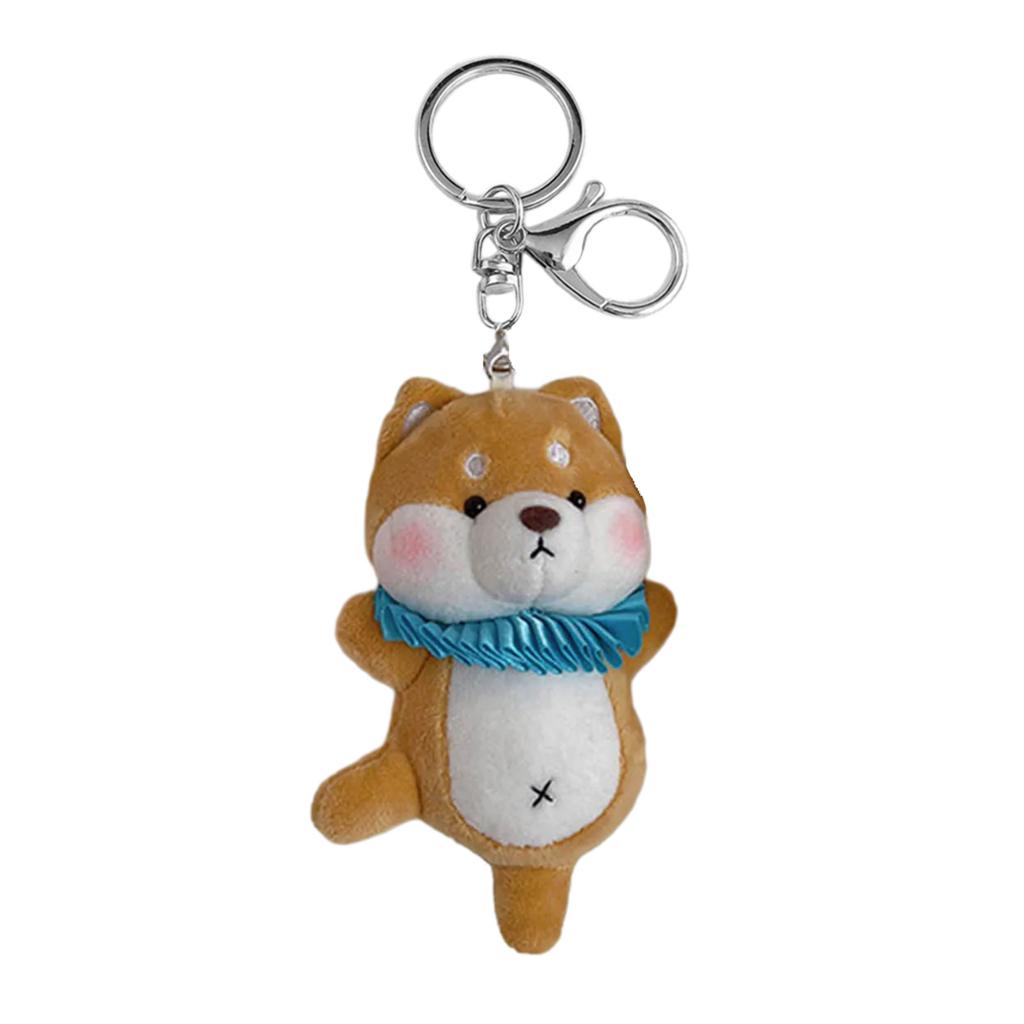 Cartoon Animal Doll Pendant Plush Toy Keychain Ballet Animals Shaped Keyring Lovely Stuffed Bag Pendant Women Accessory