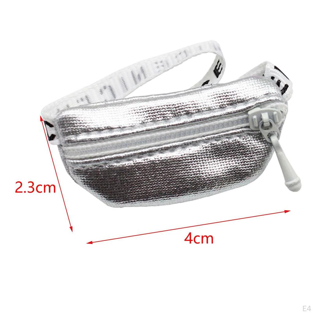 1/6 1/12 Doll Crossbody Fanny Pack Model DIY Projects Scenery Small Waist Bag for Dolls