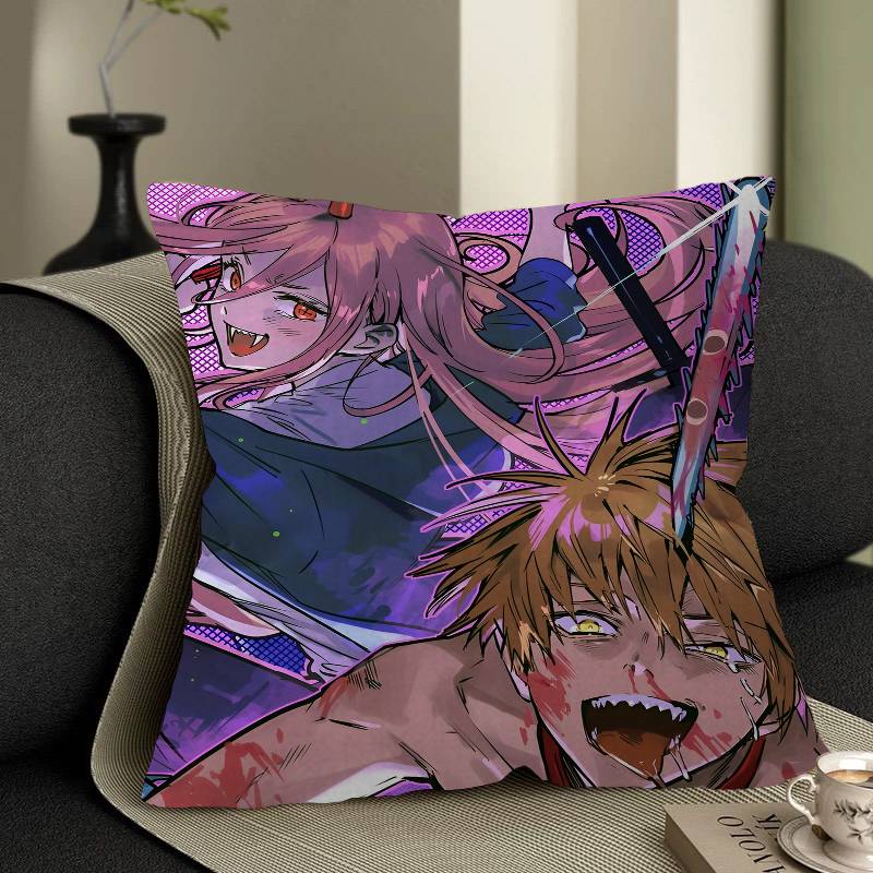 Anime Chainsaw Man Pillowcases Home Bedding Decorative Pillow Cover Wedding Super Soft Pillow Case