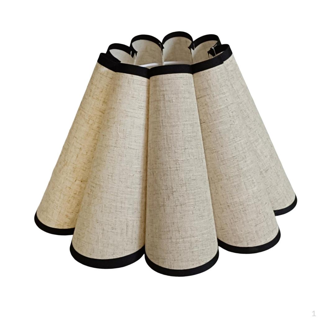 Petalformet Lampeskjerm Lysekrone Skjerm Dekorasjon, Erstatnings Stoff Bordlampe Skjerm for