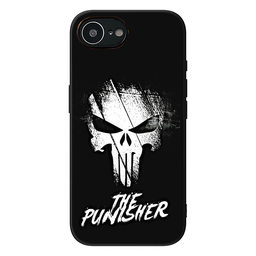 Cover for Apple iPhone 16 15 14 Plus 13 12 Mini 17 Pro Max + ProMax 16E Air Phone Case The Marvel Punisher Skull