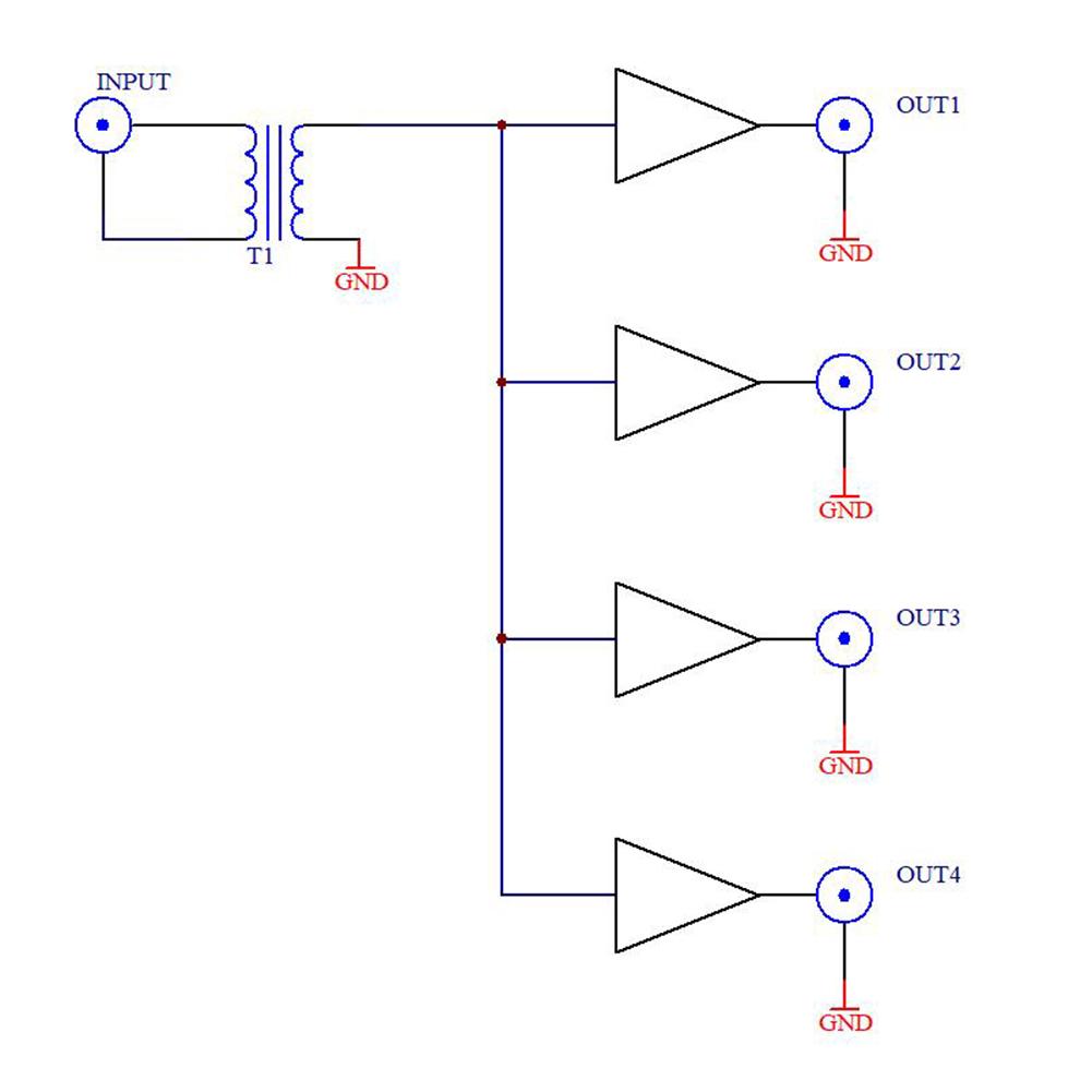 

Активний RF-роздільник з ізоляцією, пристрій розподілу RF-сигналу SDR GPSDO для радіоантени China Mainland