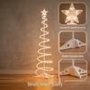 1.8m Tungsten Wire Spiral Christmas Tree Lights, Simple Ins Style, Festive Glow