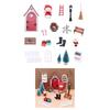 Interactive Fairies Gnomes Door Set For Doll House Doll Christmas Decorations Miniature Scene Display Crafting Accessory