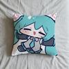 Cushion Cover M-MikuS-ES Soft Case H-HatsuneS-ES Sofa Living Room Home Comfortable Office Cute Decor Cartoon Protective Pillow