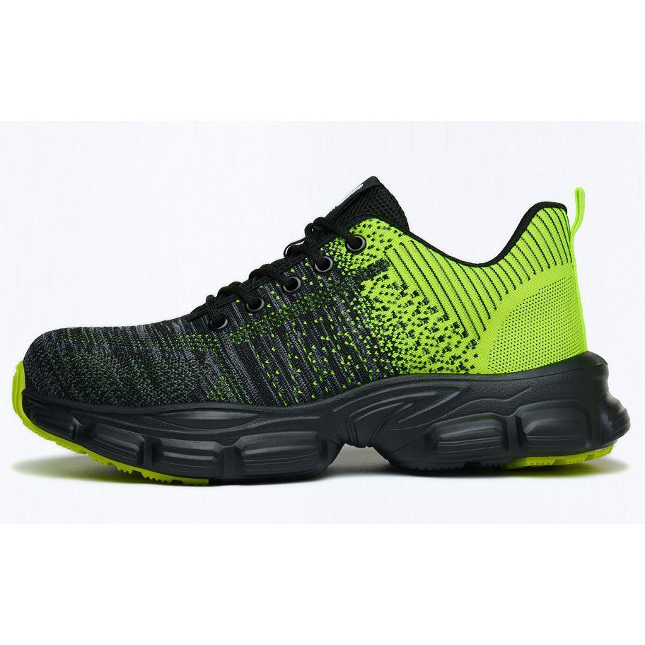 

steel toe shoes lightweight breathable work shoes anti-puncture sneakers anti smash construction site safety shoes for men women 36