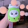 Cute Cartoon Panda Rabbit Fruit Milk Tea Cup Plush Toy Pendant Keychain Kids For