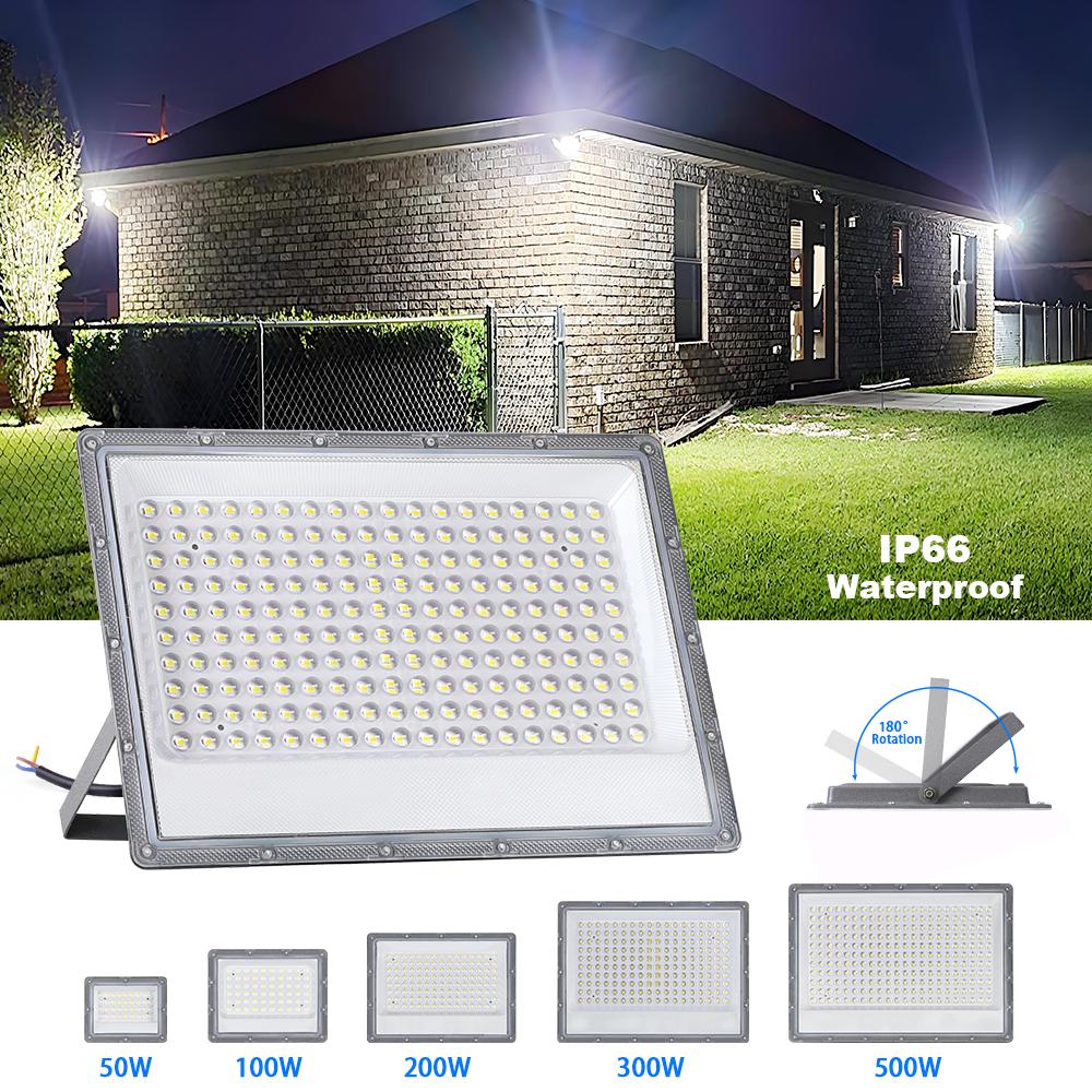 Waterproof Outdoor LED Lamps Floodlight 50W 100W 200W 300W 500W AC220V Garden Decoration Lighting Modern LED Outdoor Cool Lights