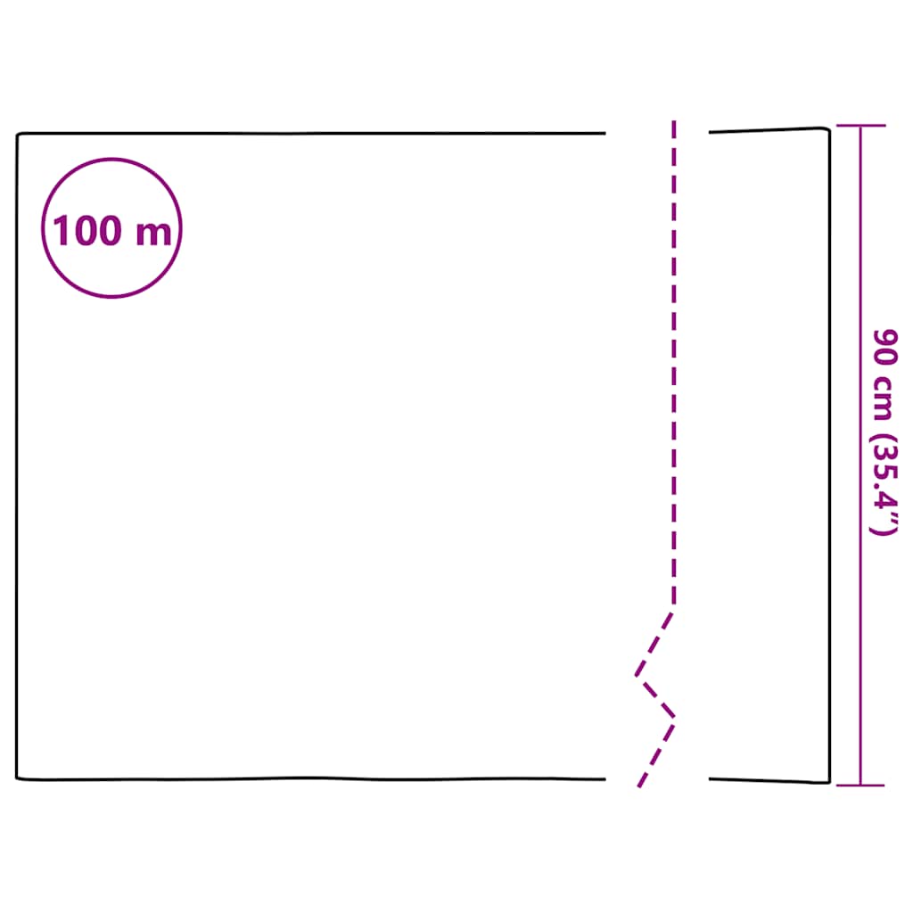 Frosted Window Film with Striped Design 0.9 x 100 m PVC