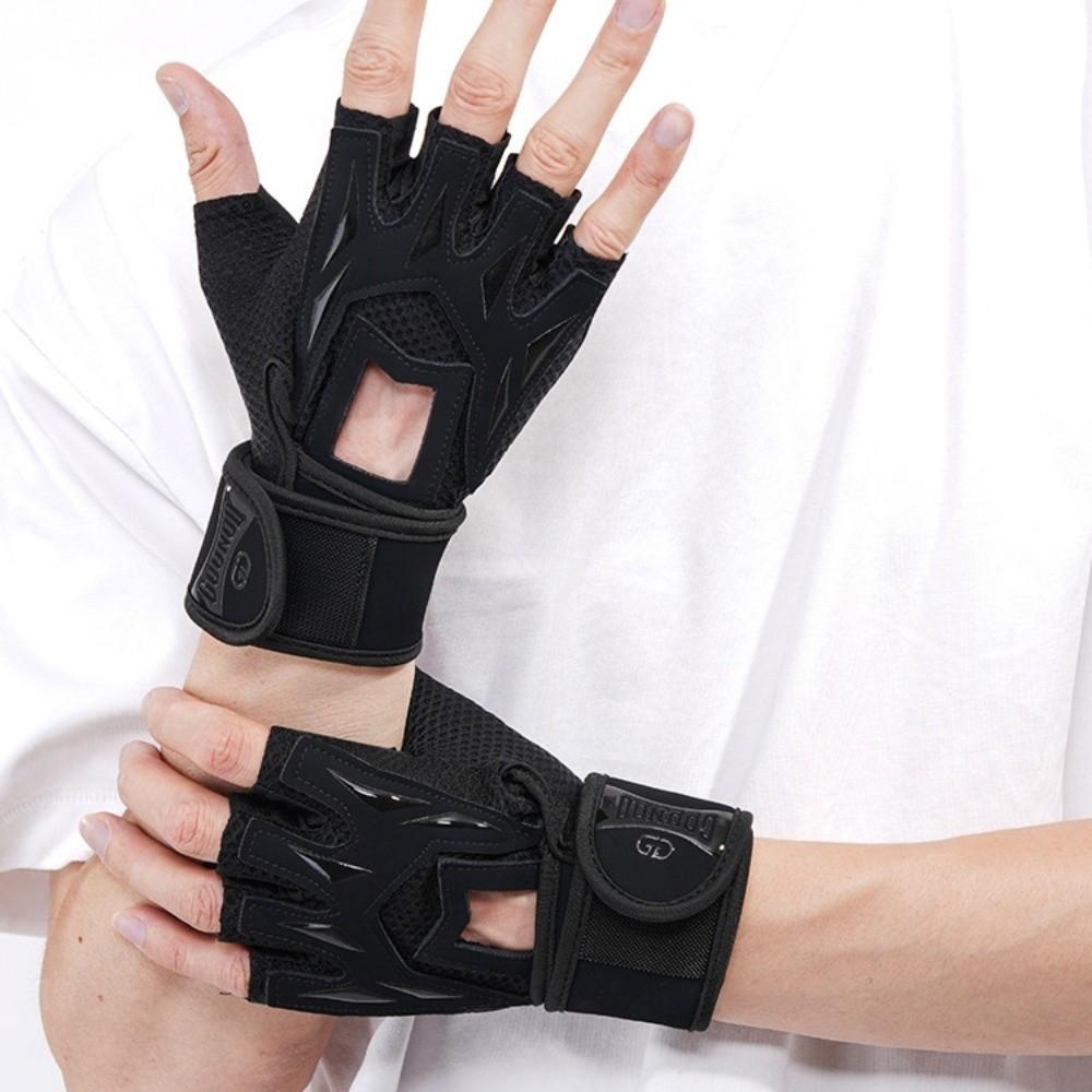 Wear-Resistant Fitness Cycling Gloves Anti-Slip Half Finger Cycling Gloves  Outdoor Sport