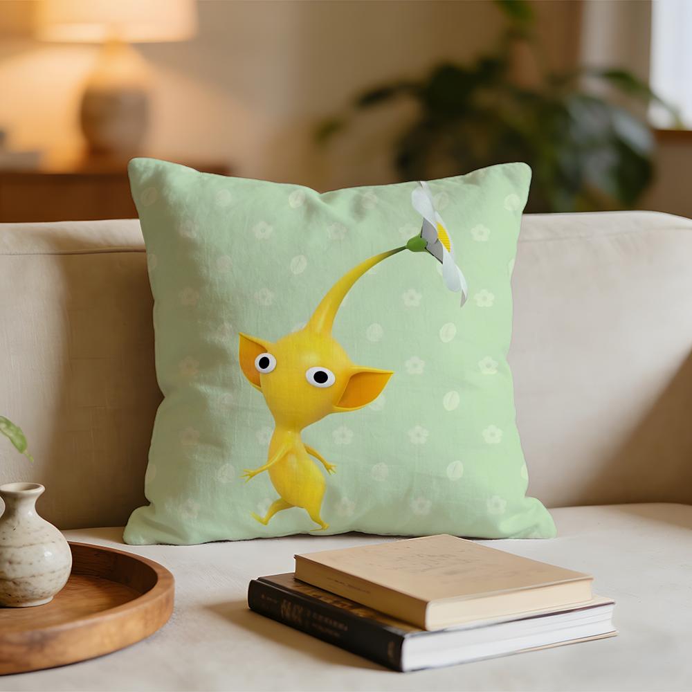 

Cartoon Cute PPIKMINS Cushion Cover Short plush pillowcase for bed sofa carwashable 30x30cm