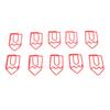 100 Pcs Shaped Paper Clips Metal Cute Style Light Portable Office Clips for Document File Classification