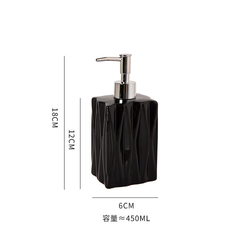 Ceramic split bottle hotel hand sanitizer press bottle lotion shampoo bath press bottle soap dispenser Bathroom accessories