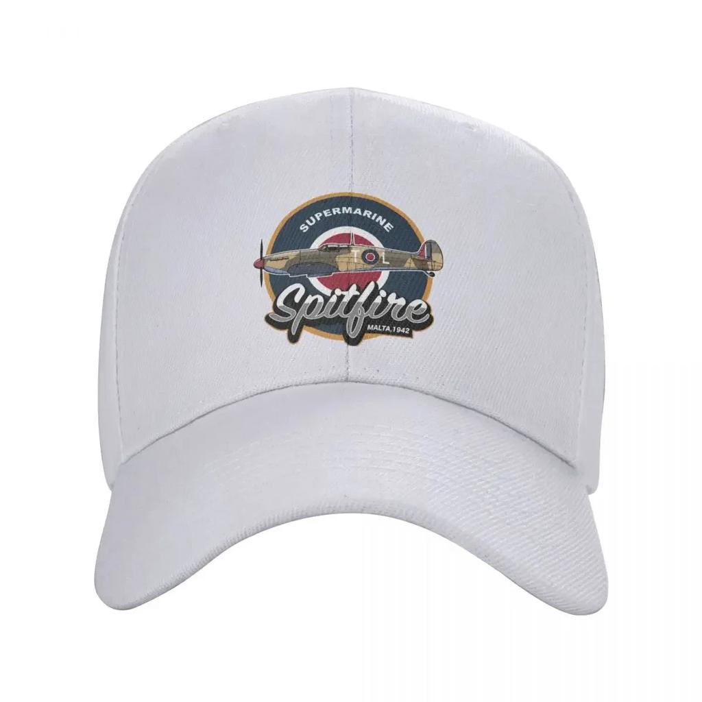Vintage Supermarine Spitfire Baseball Cap Adult Fighter Plane WW War Pilot Airplane Adjustable Dad Hat Outdoor Snapback Ca