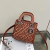 2026 Elegancka Haftowana Torebka Duchess: Siatka diamentowa, Stylowy i wszechstronny, Na jedno ramię i crossbody