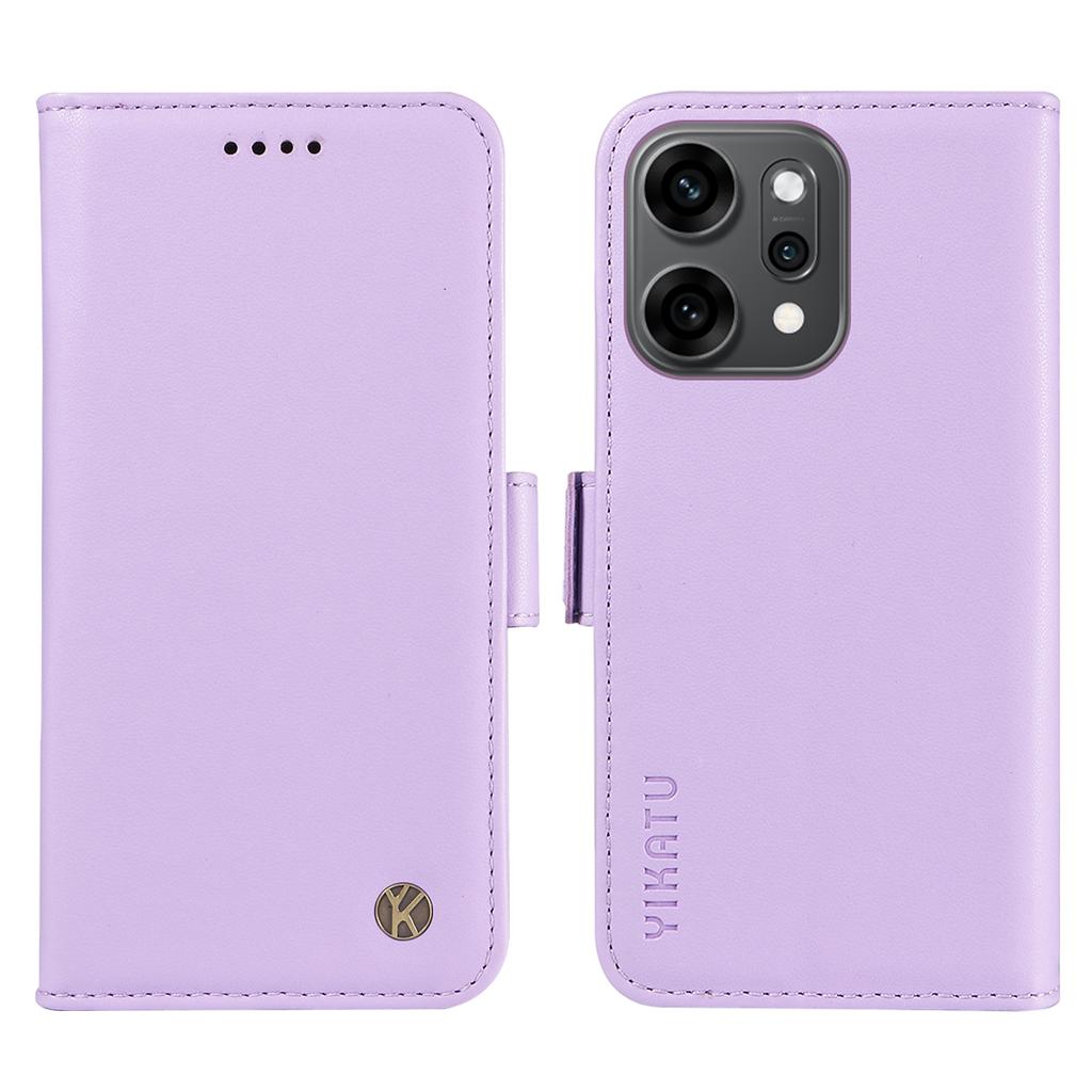 For Oppo Reno14 Pro 5G (China)/Oppo Reno14 Pro 5G (Global) Wallet Phone Case YIKATU YK-003 Leather Stand Cover