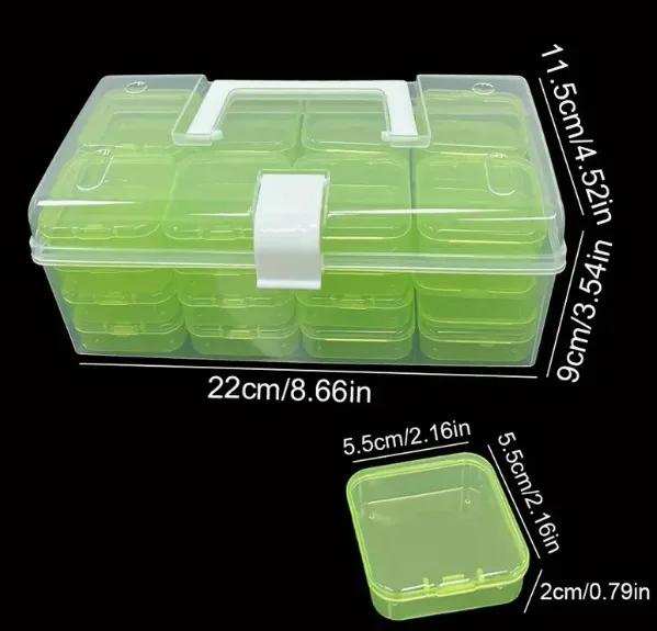 32pcsset Transparent Plastic Storage Crafts Accessories DIY Beaded Art Jewelry Nail Art Hair Accessories Art Craft 14200₽