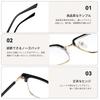 Blue Light Blocking Browline Fashion PC Clear B1254 [FEISEDY] Glasses, Style, Glasses, Glasses, Lightweight, Non-Prescription, Lenses, Square, Retro,
