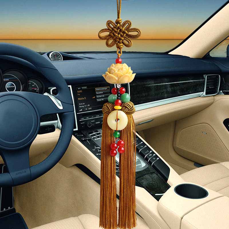 

1 шт., креативная подвесная веревка с кисточкой, автомобильные аксессуары, китайские узлы, маленький шип, изысканная пряжка