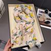 New Fashion Lemon Tree Floral Viscose Soft Scarf Boho Chic Thin Fringe Shawl Women Perfect for Travel & Casual Muslim Hijab