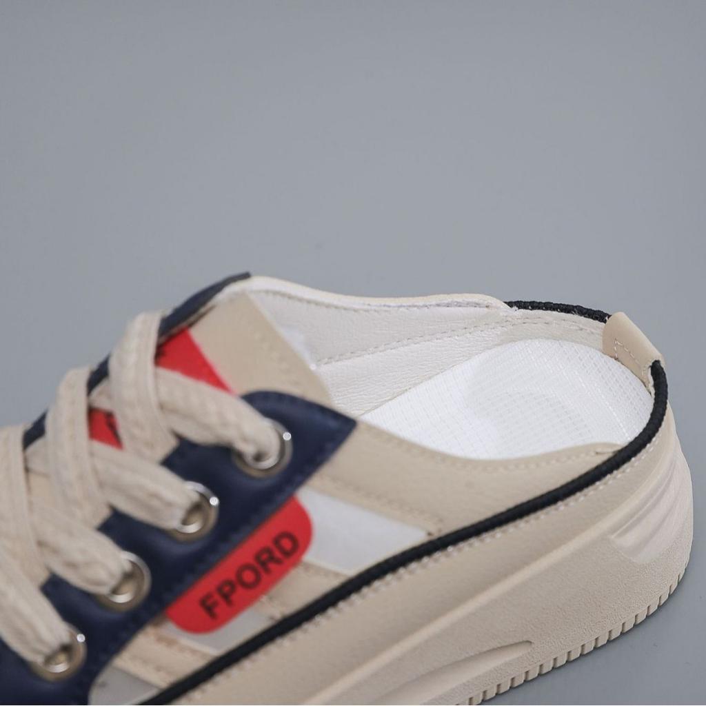 [Customized] Summer Versatile Thick-soled Single Shoes with One Pedal Breathable Bag Head Half Slippers Women's Premium Mesh Sandals