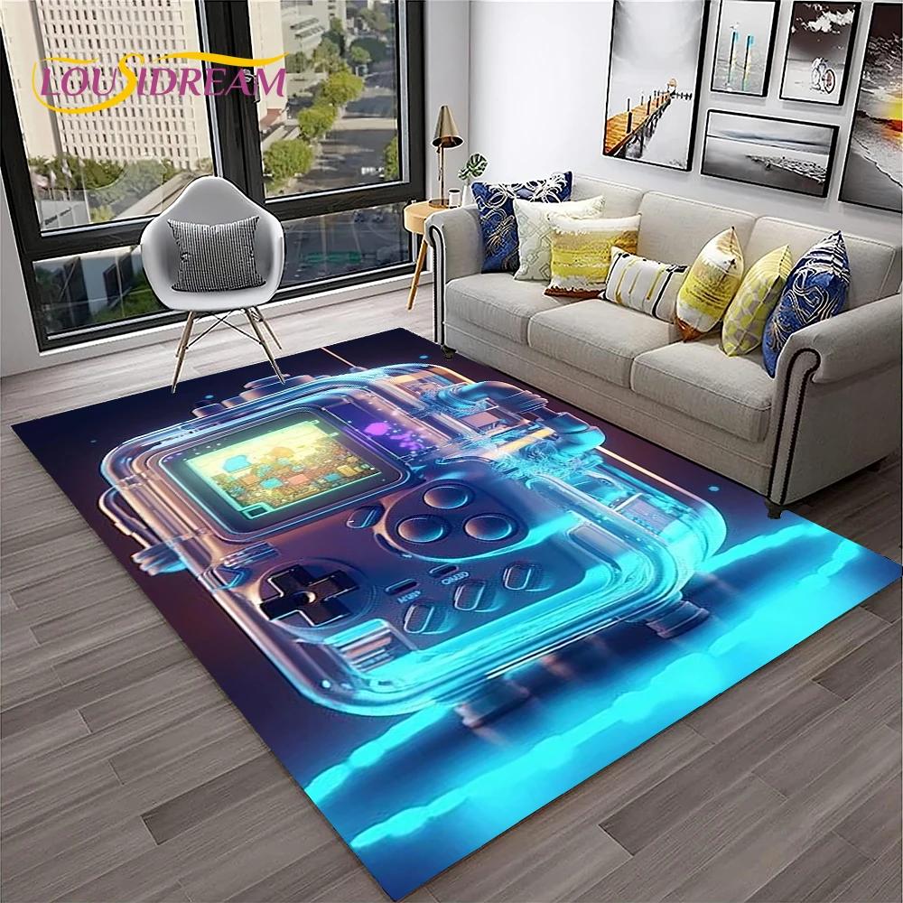 Game Boy GamePad consola de juegos Retro alfombra para el hogar sala de estar dormitorio sofá felpudo decoración, alfombra para área de niños alfombra antideslizante