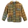 Check Pattern Snow Board Jacket M Yellow Kid's Used